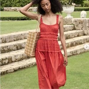 Doen Marianne Dress In Scarlet Size XL NWT